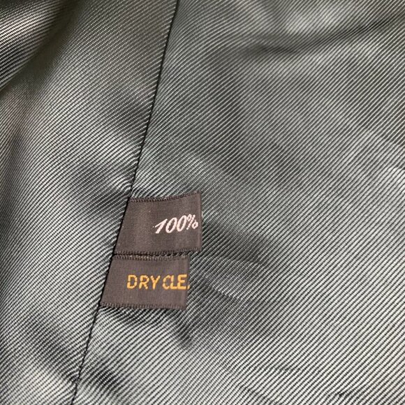 Vintage Virany Mens 100% Wool Long Pea Coat Overcoat Trench Mens Size 46 Hungary - Picture 7 of 11